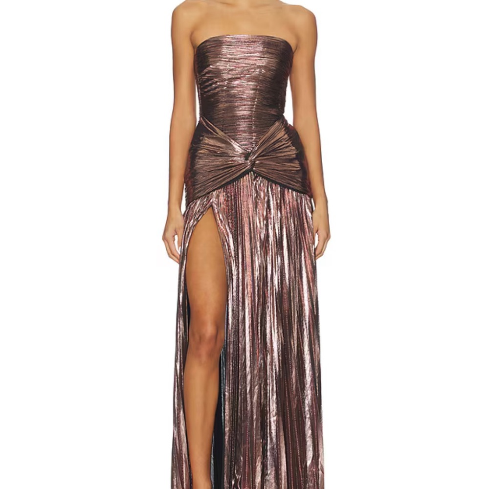 Retrofete Aelita Dress in Metallic Mauve